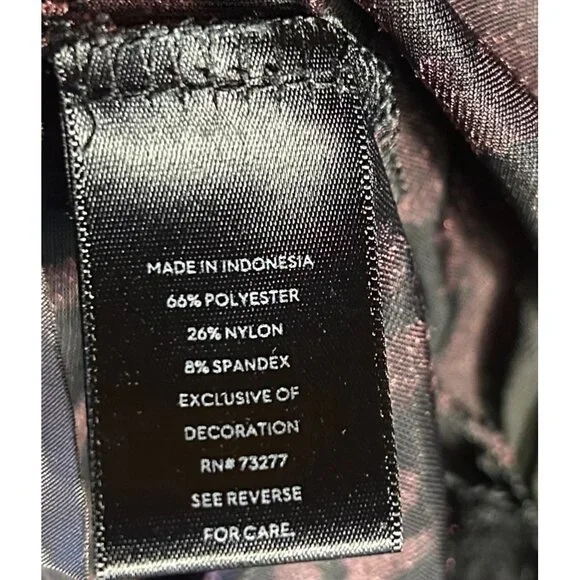 Simply Vera Wang Velvet Burnout M Top Sheer Whimsigoth Fairy  Grunge - Picture 5 of 9